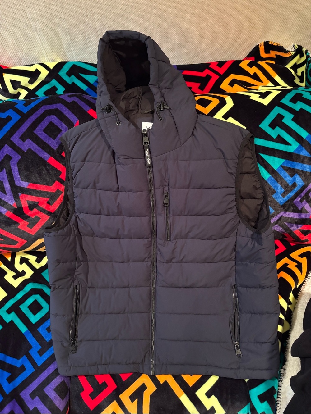 Men's Quilted Hooded Puffer Vest